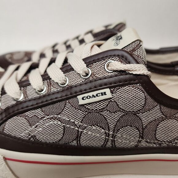 Coach Citysole Platform Sneaker Shoes Monogram Logo Womens Size 8 - Picture 10 of 16